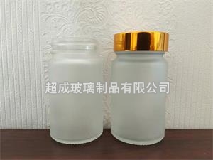 蒙砂廣口玻璃瓶-蒙砂玻璃瓶